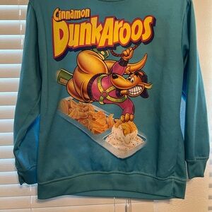 Cinnamon DunkAroos Graphic Men's Sweater - Teal